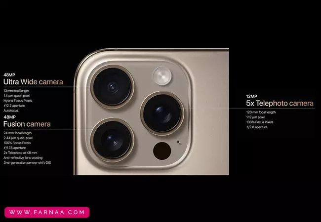 گوشی موبایل اپل iPhone 16 Pro Max Not Active دو سیم کارت ظرفیت 256 گیگابایت رم 8 گیگابایت پارت نامبر CH