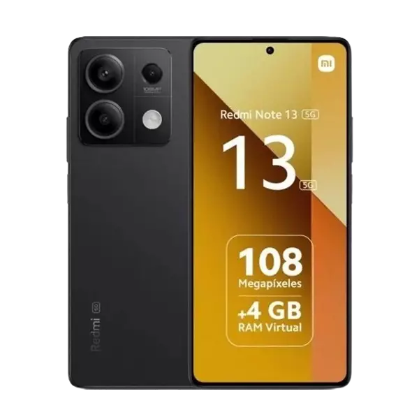 پنل جلو و پشت گوشی موبایل شیائومی Redmi Note 13 5G ظرفیت 128 رم 6 گیگابایت (پک گلوبال) مشکی