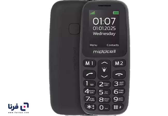 گوشی موبایل میدسل مدل M107 دو سیم کارت ظرفیت 32 مگابایت و رم 32 مگابایت