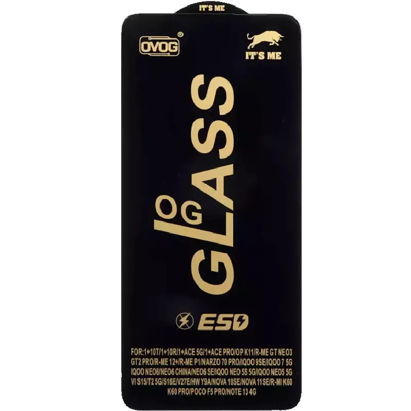 محافظ صفحه نمایش شیشه ای گوشی موبایل مدل Full Cover OG ESD OVOG مناسب Xiaomi Redmi Note 13 4G / Poco M7 Pro 5G