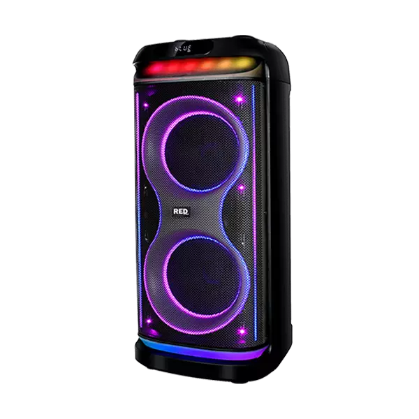 نمای جلوی سمت راست  اسپیکر بلوتوثی ردتون مدل Rock Box R100