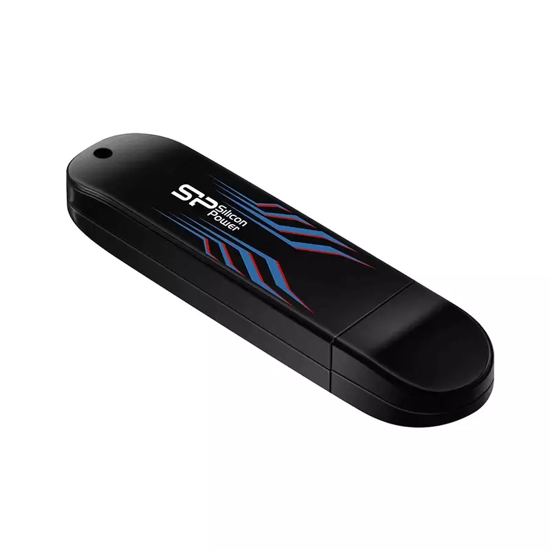 فلش مموری سیلیکون پاور مدل blaze b10 ظرفیت 128 گیگابایت از کنار