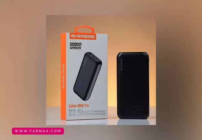 پاور بانک ریورسانگ مدل Vision 20SE Pro PB84 ظرفیت 20000 میلیآمپر ساعت