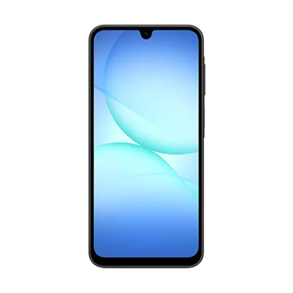 نمای جلوب نمای پشت  گوشی موبایل سامسونگ A17 4G ظرفیت 128 رم 6 گیگابایت (ویتنام)	 رنگ مشکی