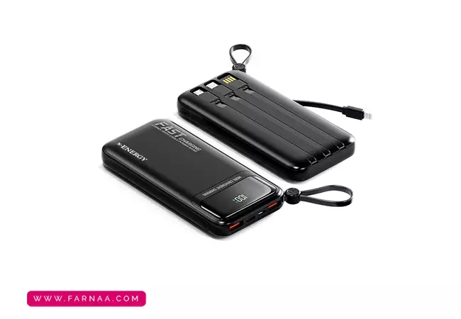 پورت های پاوربانک ایکس انرژی مدل X-813 22.5W ظرفیت ۱۰۰۰۰ میلیآمپر ساعت