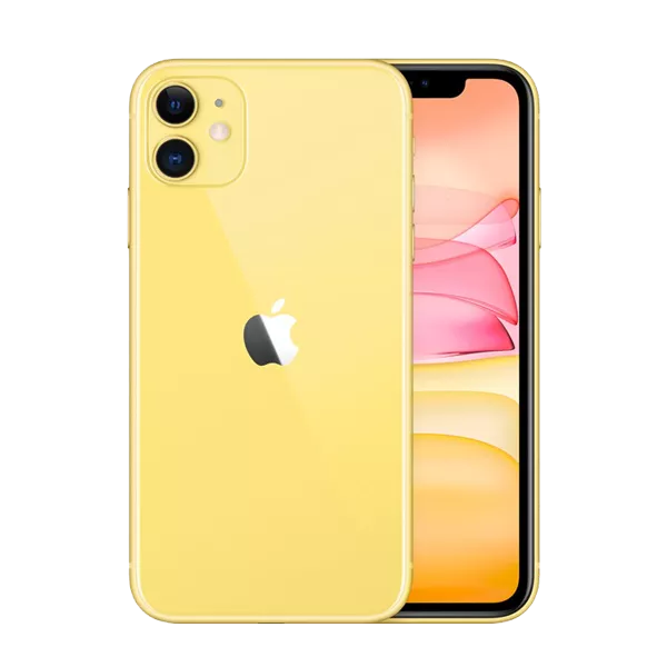 پنل جلو و پشت گوشی موبایل اپل مدل iPhone 11 A2223 دو سیم‌ کارت ظرفیت 128 گیگابایت و رم 4 گیگابایت زرد