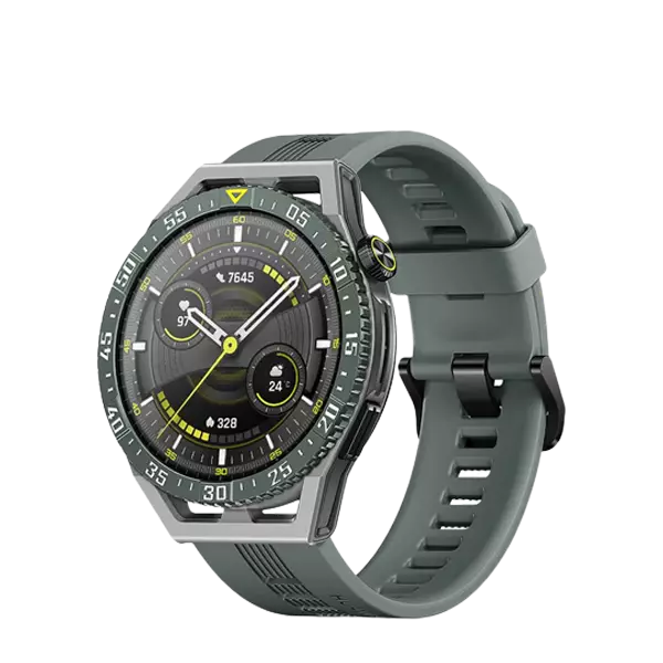 نمای جلو ساعت هوشمند هواوی مدل GT 3 SE رنگ سبز