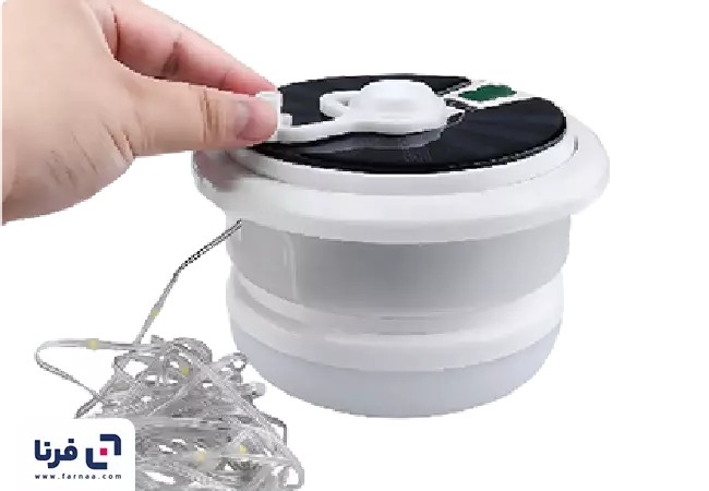 ریسه چراغ کمپینگ خورشیدی و ریسه LED گرین لاین مدل Lumex GNSOLCMLGTWH با روشنایی 500 لومن