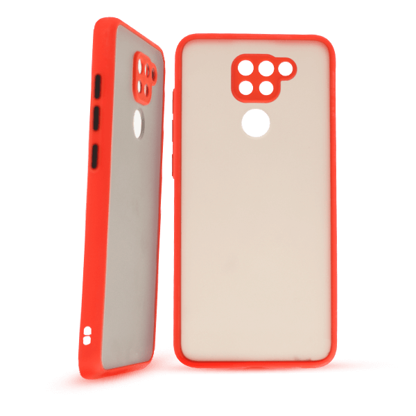 پنل پشت و جلو کاور مدل هیبریدی پشت مات مناسب برای گوشی موبایل شیائومی Note 9 قرمز