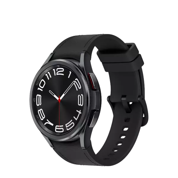  نمای نیم رخ راست ساعت هوشمند سامسونگ مدل Galaxy Watch6 Classic R950 43mm مشکی 