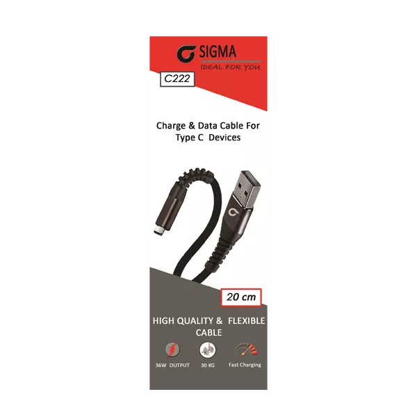 Sigma Type-C cable charge C222