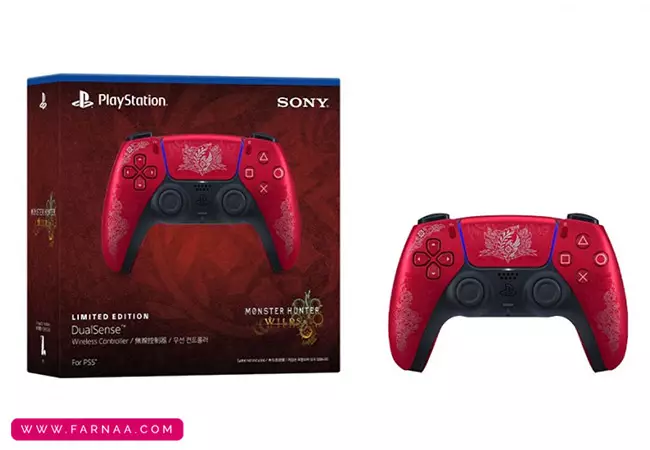 دسته بازی سونی پلی استیشن 5 مدل Dualsence Monster Hunter - Limited Edition- نسخه محدود