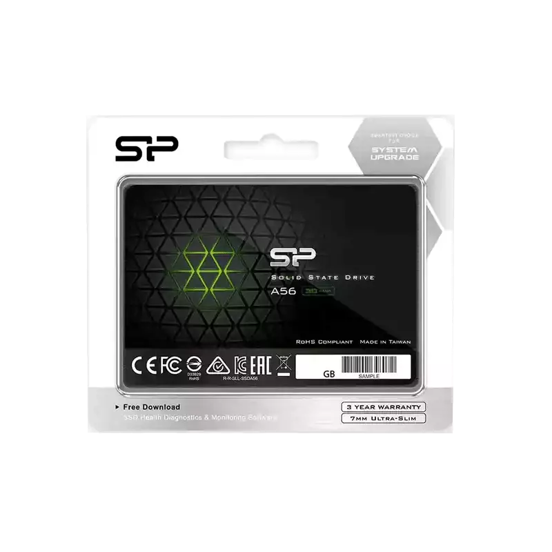 هارد اس اس دی اینترنال Sata 3.0 سیلیکون پاور مدل ACE A56 ظرفیت 256 گیگابایت جعبه