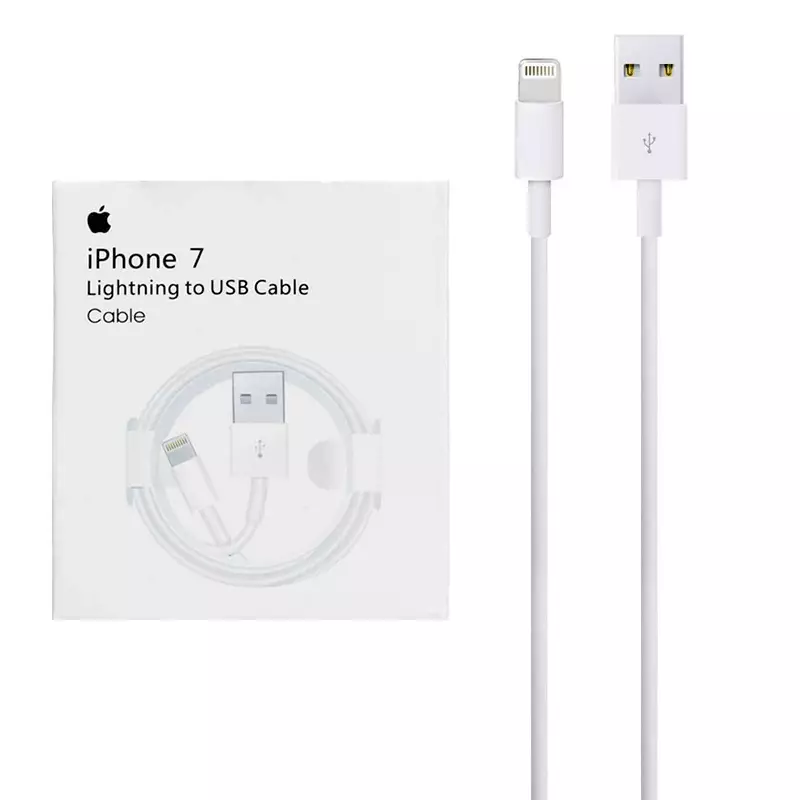 کابل شارژ USB به Lightning آیفون ۷ مدل MD818ZM/A A1480 طول ۱ متر