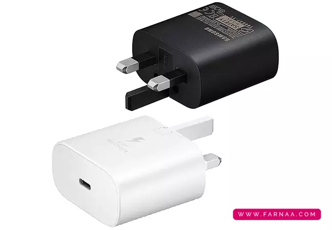 شارژر سریع سامسونگ ٣ پين 25 وات مدل  EP-TA800