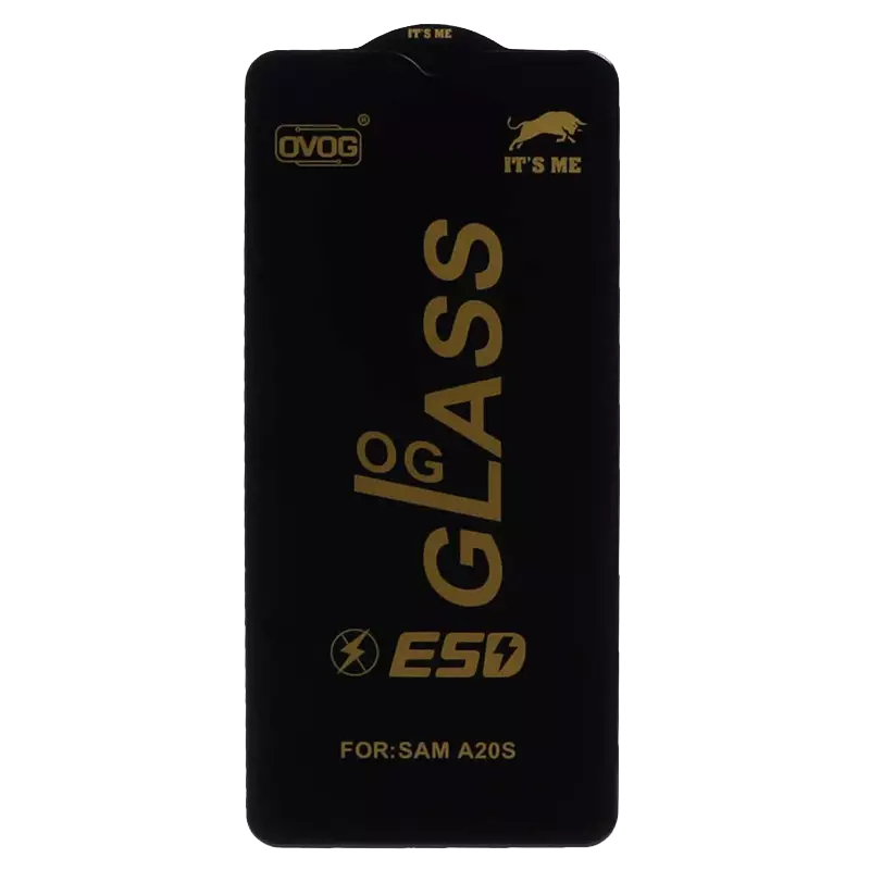 محافظ صفحه نمایش شیشه ای گوشی موبایل مدل Full Cover OG ESD OVOG مناسب Samsung Galaxy A20S