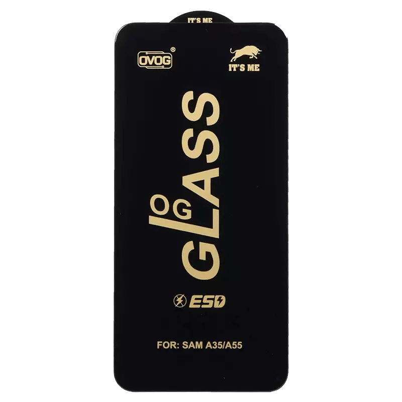 محافظ صفحه نمایش شیشه ای گوشی موبایل مدل Full Cover OG ESD OVOG مناسب Samsung Galaxy A35 / A55