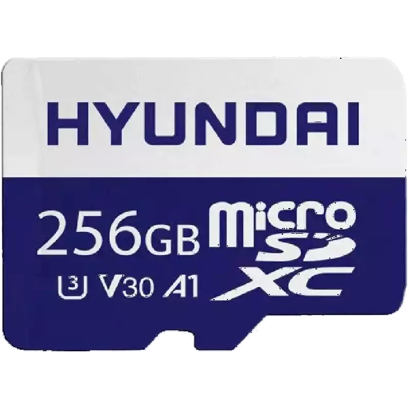 کارت حافظه هیوندای کلاس 10 استاندارد UHS-I U3 A1-V30 سرعت 100MBps ظرفیت 256 گیگابایت