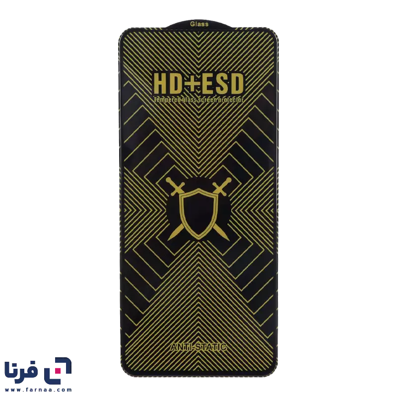 محافظ صفحه نمایش شیشه ای Full Cover HD Plus ESD مدل Samsung Galaxy A71 / A72 / A73 / M51 / M52 / M53 / M54 / M62 / Note 12 Pro 5G / Note 12 Pro Plus / Poco X5 Pro / Poco F5