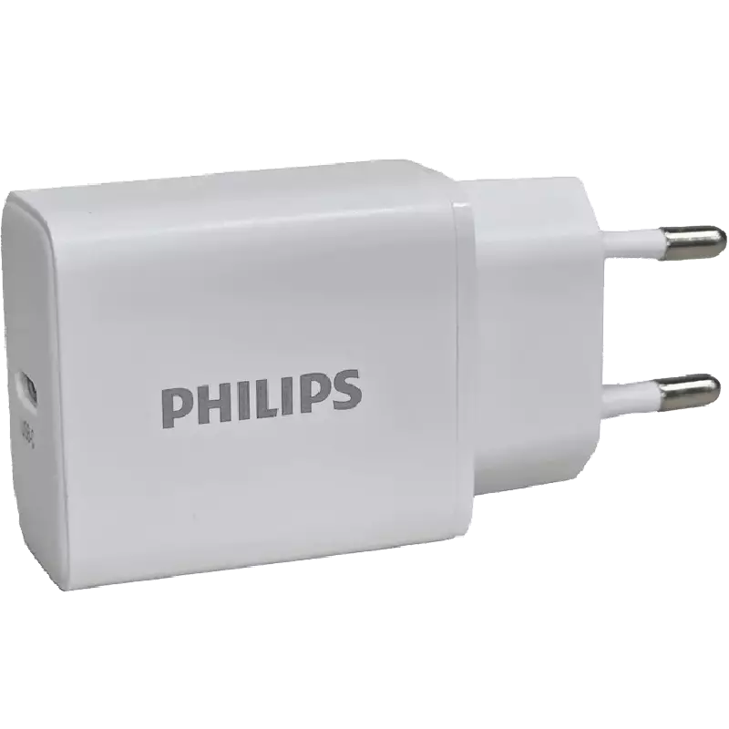 شارژر دیواری ۲۰ وات فیلیپس مدل DLP2629CW با درگاه USB-C