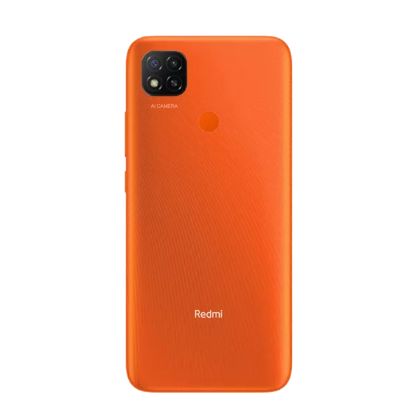 نمای پشت گوشی موبایل شیائومی Redmi 9C ظرفیت 32 رم 2 گیگابایت نارنجی