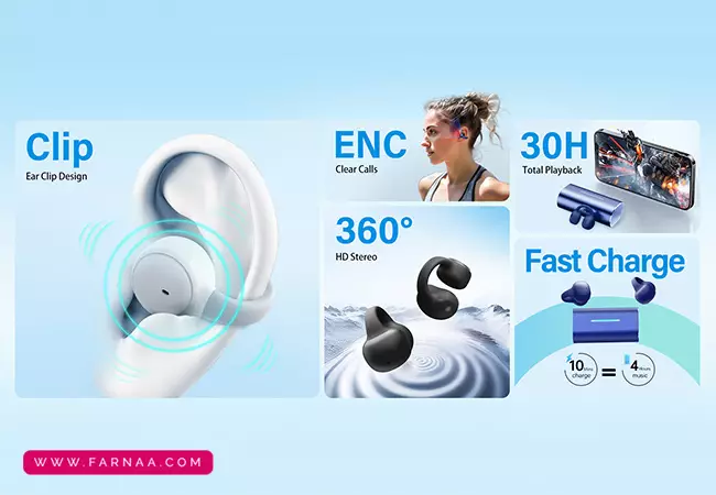 هندزفری بلوتوثی ریورسانگ مدل AirClip L3