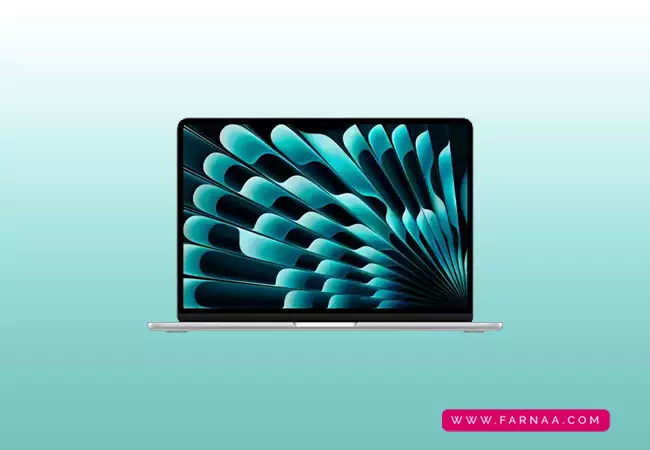  صفحه نمایش لپ تاپ 15 اینچی اپل مدل MacBook Air A3114 M3 2024 256SSD 8GB MRYP3