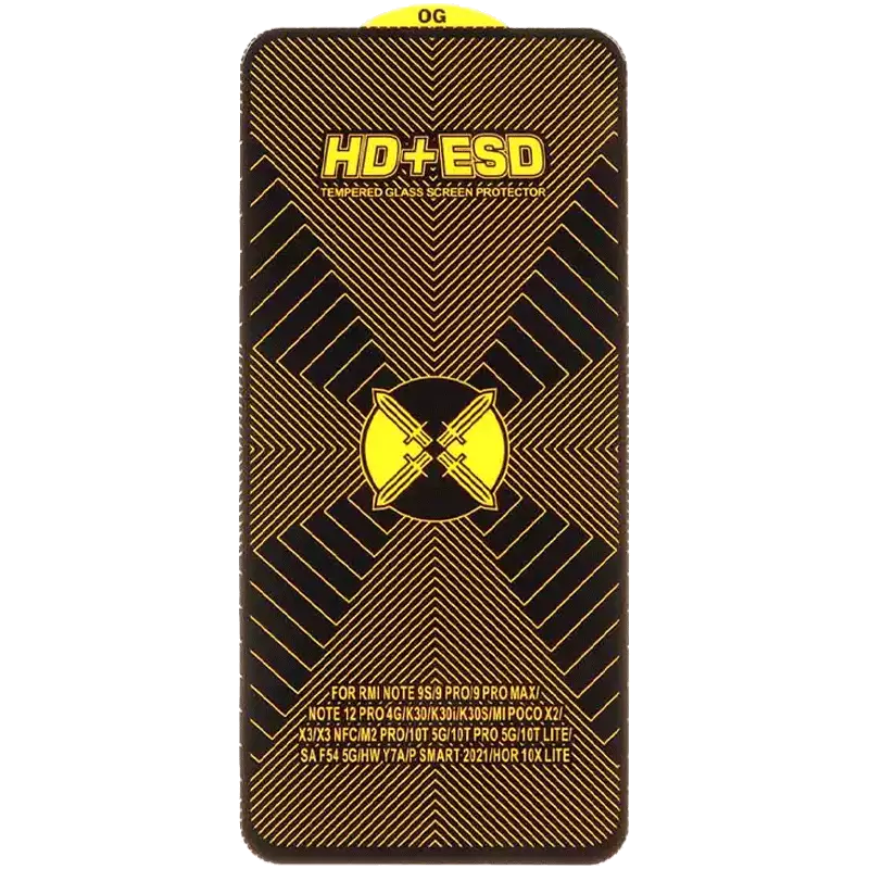 محافظ صفحه نمایش شیشه ای Full Cover HD Plus ESD مدل Xiaomi Poco X3 / Poco X3 Pro / Redmi Note 9S / Redmi Note 9 Pro / Redmi Note 9 Pro Max / Poco F5 Pro / Mi 12T / Mi 12T Pro / Mi 11T / Mi 11T Pro / Mi 10T / Mi 10T Pro / Samsung Galaxy M54 / F54