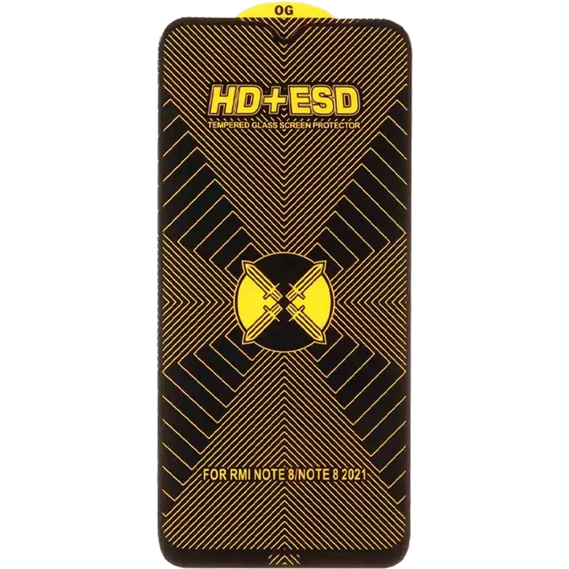محافظ صفحه نمایش شیشه ای Full Cover HD Plus ESD مدل Xiaomi Redmi Note 8 / Redmi 8 / Redmi 8a