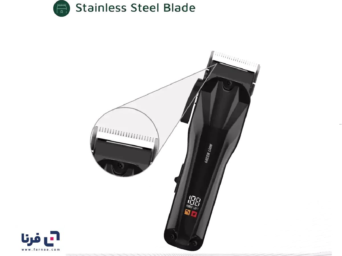 تیغههای ماشین اصلاح حرفهای بی سیم گرین لاین مدل Clip Pro GNCLIPP5WBK