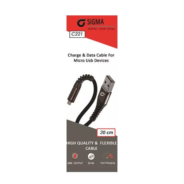 Sigma Micro usb cable charge powerbank C221