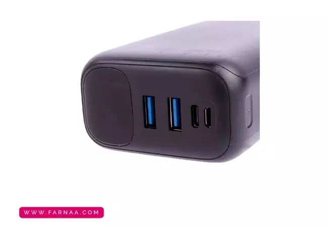 پورتهای پاور بانک ایکس انرژی مدل X-99PD ظرفیت 30000 میلی آمپر ساعت