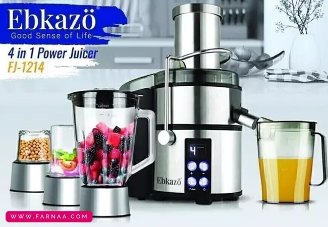 آبمیوه گیری چهار کاره مدل ابکازو Ebkazo FJ-1214