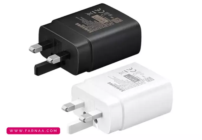 شارژر سریع سامسونگ 3 پین 45 وات USB-C مدل PD بدون کابل