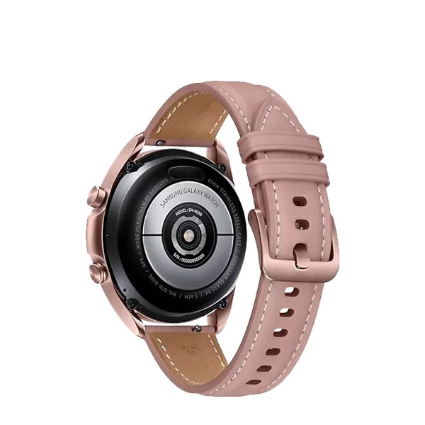نمای پشت ساعت هوشمند سامسونگ مدل Galaxy Watch3 SM-R850 41mm برنزی
