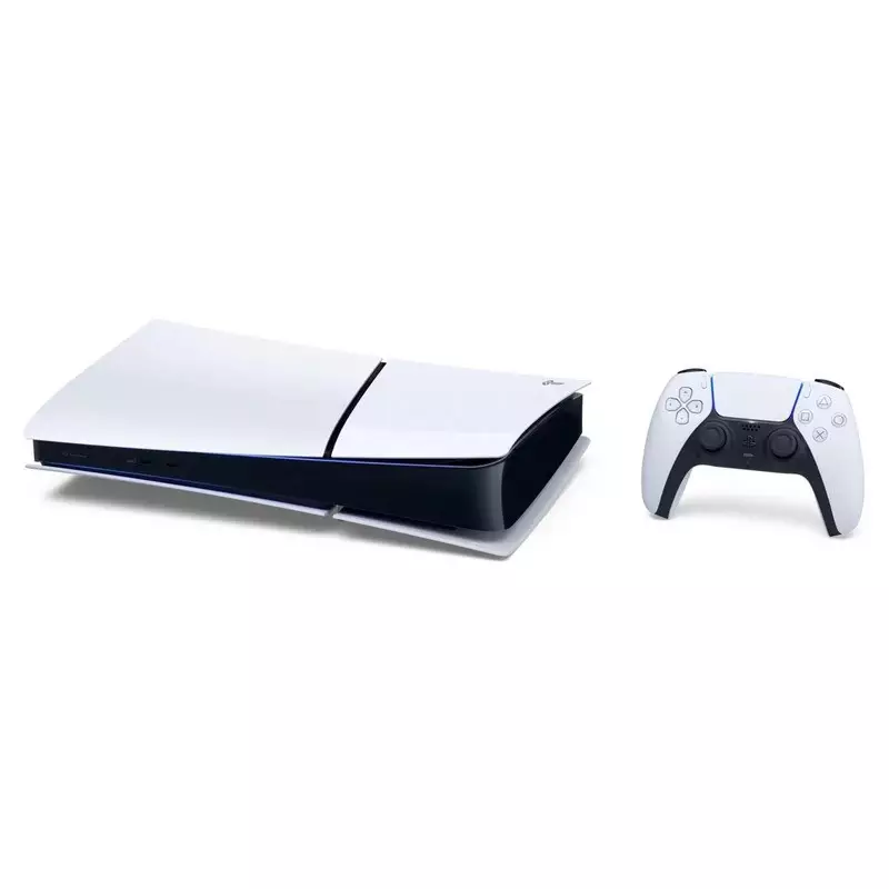 نمای خوابیده  کنسول بازی سونی مدل Play Station 5 Digital slim ظرفیت یک ترابایت ریجن ۱ آمریکا CFI-2015