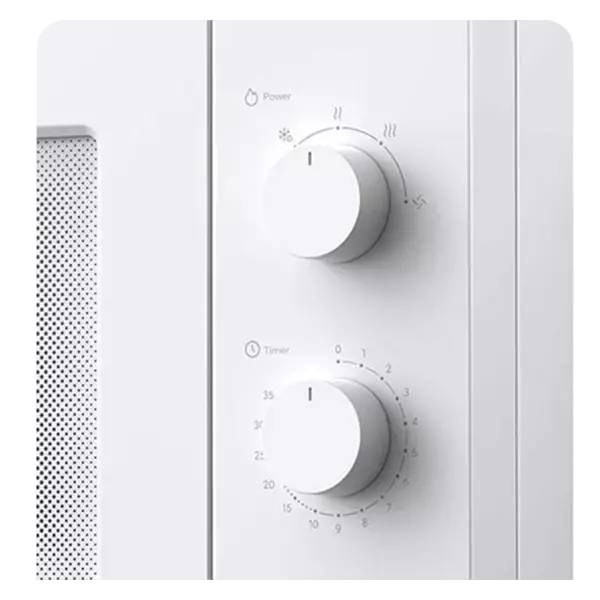 نمای دکمه ها مایکروویو شیائومی مدل MWB010-2A ظرفیت 20 لیتر