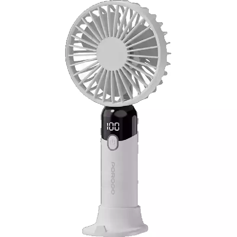 فن دستی شارژی پرودو مدل PDLFSTZH13BK با نمایشگر LED