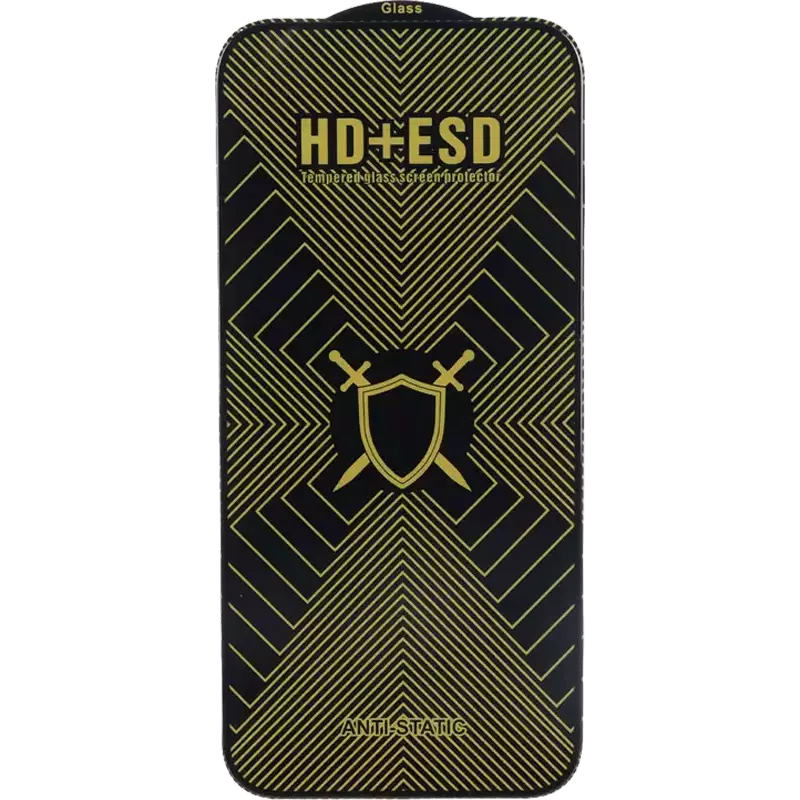 محافظ صفحه نمایش شیشه ای Full Cover HD Plus ESD مدل Apple iPhone 17 Pro Max / iPhone 18 Pro Max