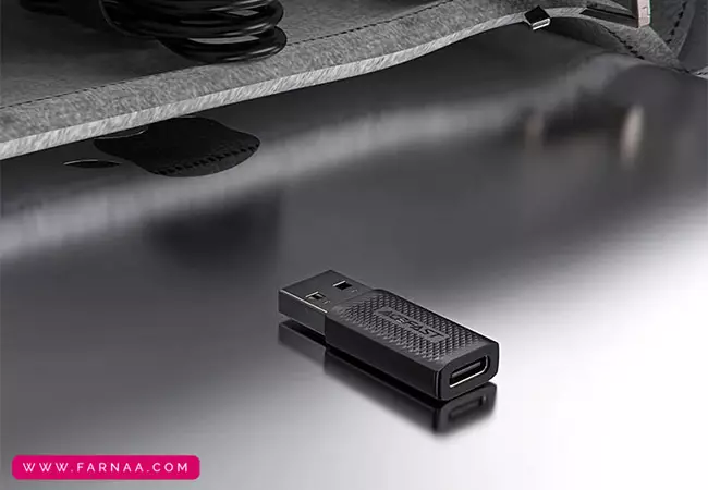 تبدیل OTG یو اس بی به Type-c ایس فست مدل J2 Acewire Pro