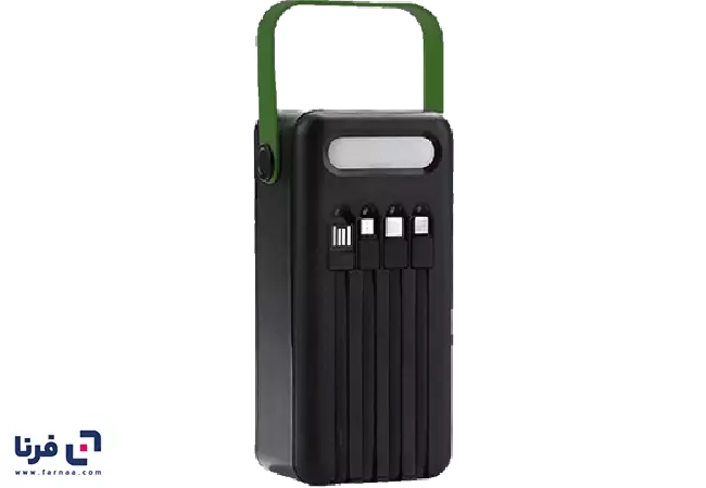 طراحی بدنه پاوربانک خورشیدی گرین لاین مدل Solar Max GNSLRPB50KBK ظرفیت 50000mAh