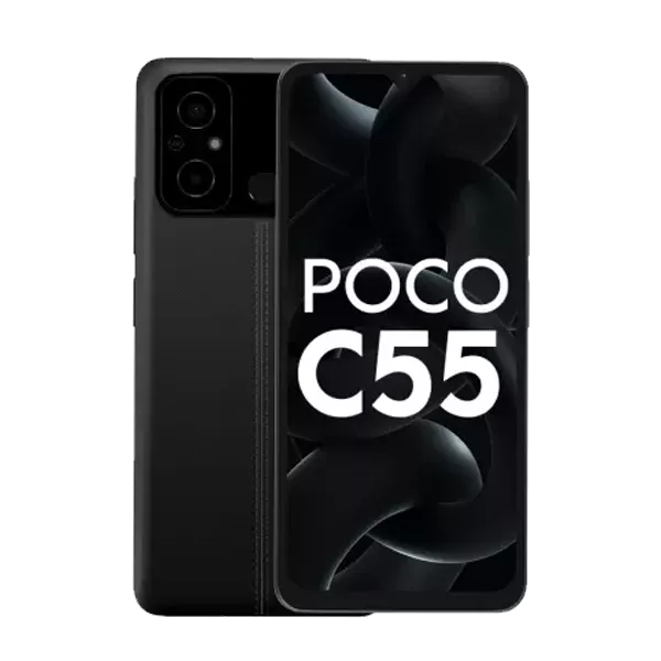 پنل جلو و پشت پنل جلو و پشت گوشی موبایل شیائومی Poco C51 4G ظرفیت 64 رم 4 گیگابایت مشکی