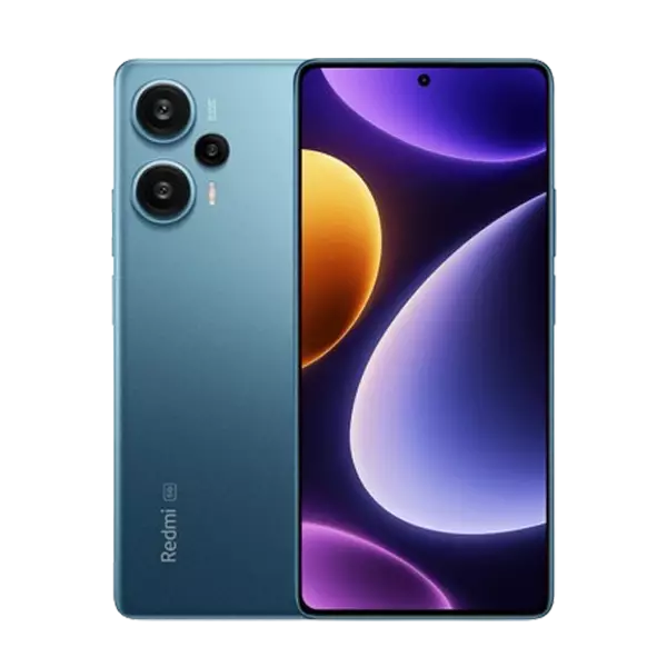 نمای جلو و پشت گوشی موبایل شیائومی Redmi Note 12 Turbo 5G ظرفیت 256 رم 12 گیگابایت ابی 