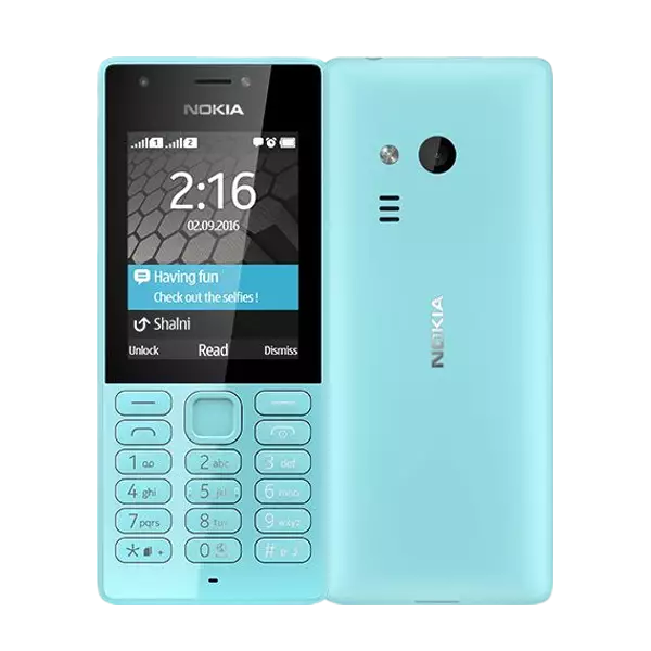 پنل جلو و پشت گوشی موبایل نوکیا مدل Nokia 216 دو سیم کارت ابی