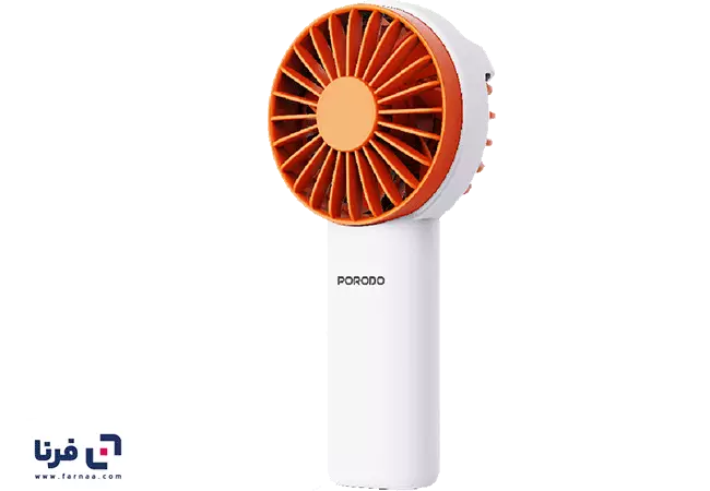 پنکه USB شارژی پرودو مدل Porodo Chillo PDLFSTF93WH با باتری 1200mAh
