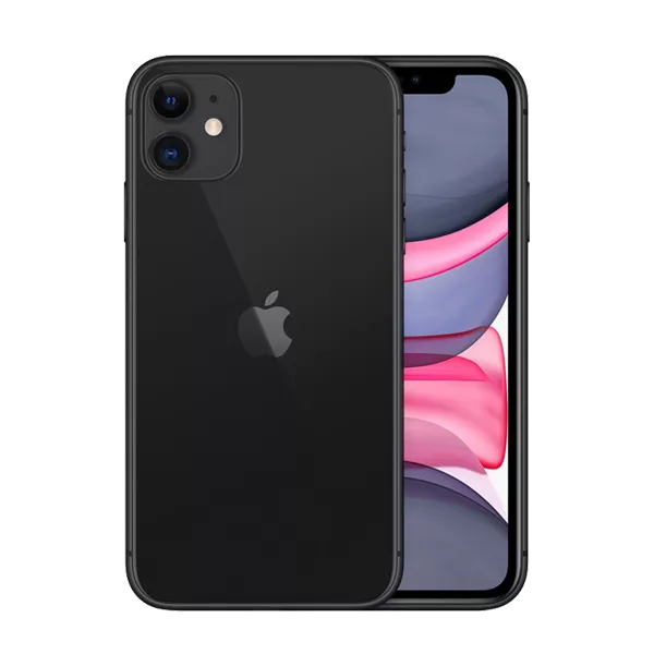 پنل جلو و پشت گوشی موبایل اپل مدل iPhone 11 A2223 دو سیم‌ کارت ظرفیت 128 گیگابایت و رم 4 گیگابایت مشکی