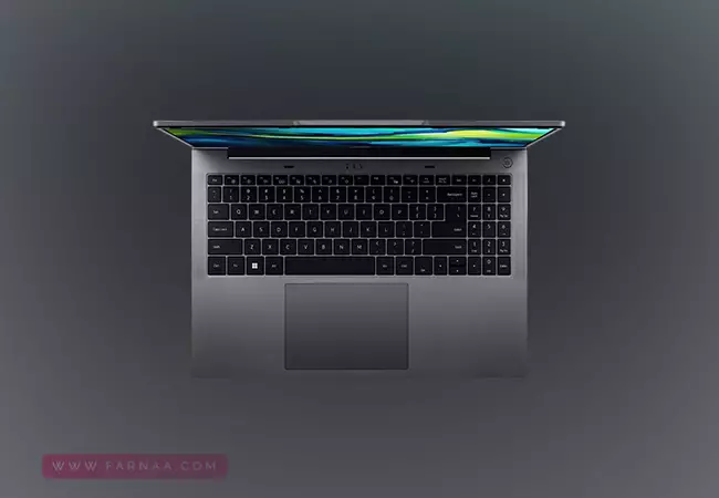 کیبورد لپ تاپ ۱۶ اینچی ایسر مدلAspire Lite AL16 core i5 1235U 16GB 512GB ssd