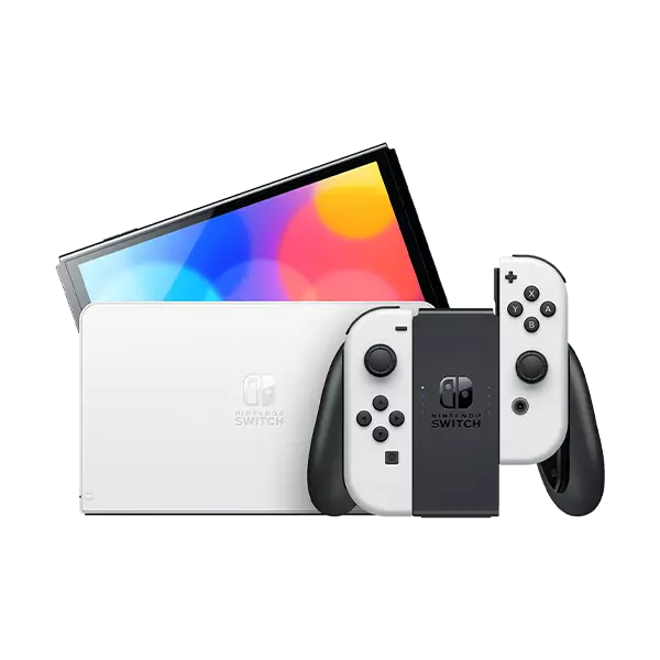 Nintendo Switch OLED White Black set gaming console