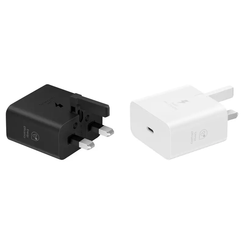 شارژر دیواری 3 پین سامسونگ مدل Power Adapter EP-T2510 توان 25 وات سفید و مشکی