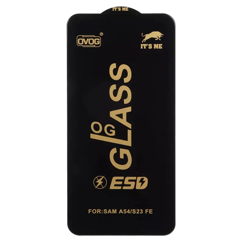 محافظ صفحه نمایش شیشه ای گوشی موبایل مدل Full Cover OG ESD OVOG مناسب Samsung Galaxy S23 FE / A54 / Honor 400
